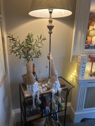 Lamp and drinks trolley
