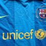 Nike Unicef FCB Barcelona Jersey Shirt Football Soccer Size M Medium Rare blue Image 2