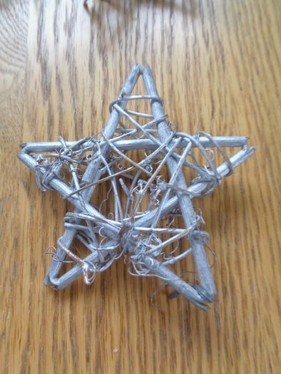 Silver Wooden Stars x 18 for Sale