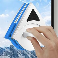 Triangular Double-Sided Strong Magnet Window Cleaner, new.