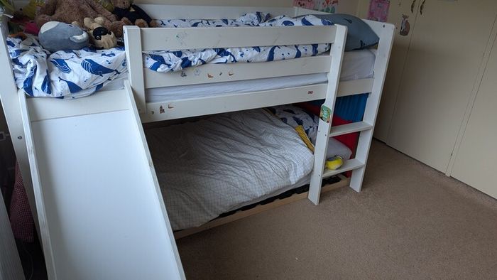 Bunk bed with slide