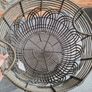 Paul Costelloe Rattan Round Basket Image 2