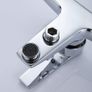 Auralum Chrome Bathtub Mixer Tap, Hand Held Shower Adjustable Holder And Shower Hose Image 4