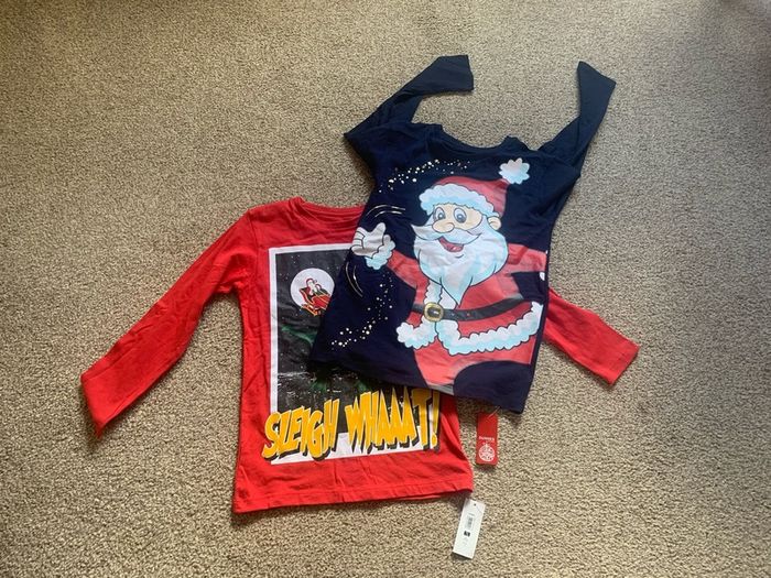 Christmas Tops x 2