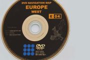 Toyota Lexus Navigation DVD E04 WEST