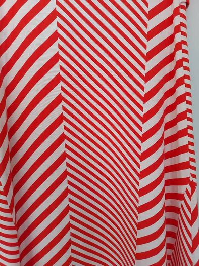 M&S Autograph red and white strapless dress