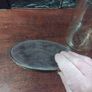 Glass Vase on brass stand Image 6