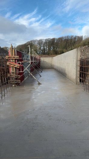 Shuttering. Tanks floors, Walls. Pits. Formwork