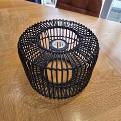 Wicker lampshade