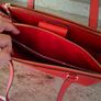Coach bag large tote orange Image 3