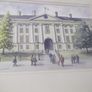 a water colour painting  picture of trinity college dublin Image 2
