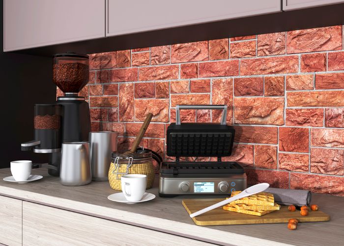 Pebble, stone, brick, tile Effect 3D PVC  Wall panel