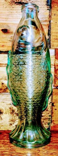 vintage fish shape bottle