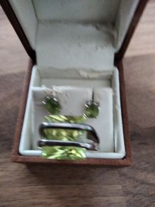 silver 925 ring and earrings
