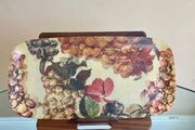 Vintage French Manover Fiberglass Tray, Grape Vine