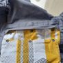 BECO Baby Carrier Sling Grey with White & Yellow Image 3