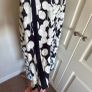 Navy white viscose mix dress size 12 Image 3