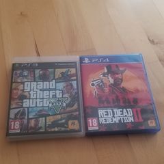 PS3 GTA 5 And PS4 Red Dead Redemption 2 Games