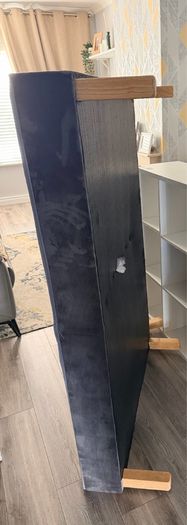 King size gray velvet base comes in 2 parts
