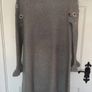 jumper dress Aline yumi jumper dress size small grey frilled cuff with embroidery small 10/12 Image 8