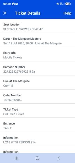 marquee masters cork