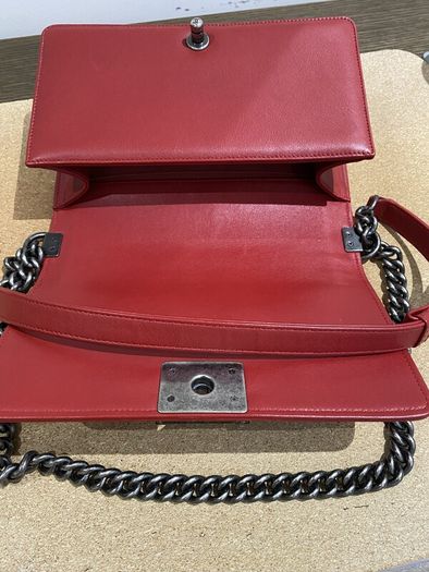 Channel Flap Boy Bag. Mind conditions. Medium.