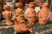Terracotta Ibiza pottery figures