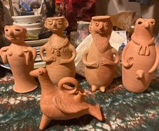 Terracotta Ibiza pottery figures