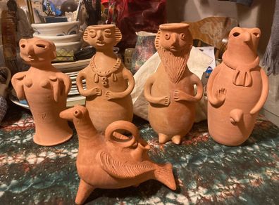 Terracotta Ibiza pottery figures