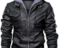 Unisex Motorcycle Bomber Jacket