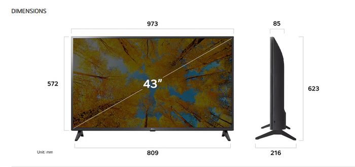 Lg 43" 4k Smart Tv (43uq75)