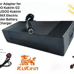 Charger Adapter for KUGOO Kukirin G2 PRO Kukirin G2 MAX Electric Scooter Parts 54.6V 2A Li-ion Battery