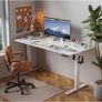 140 x 60 cm Standing Desk, Electric Height Adjustable Desk with 2 Hooks Image 5