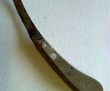 Old farrier's hoof paring knife