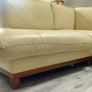 Incanto Divani Cream Italian Leather Sofa Image 2