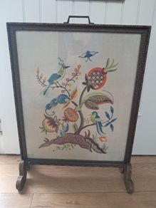 FREE - Antique wooden fire screen