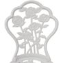 Bistro Chairs 2 pcs Cast Aluminium White Image 4