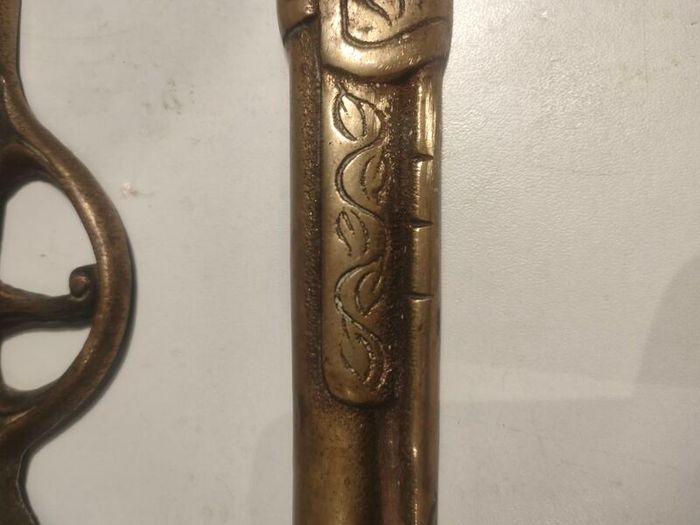 A pair of Early 20th Century 13" Brass Flintlock pistols