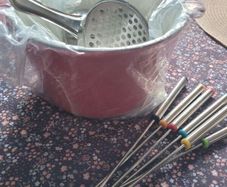 masterclass cast iron fondue set