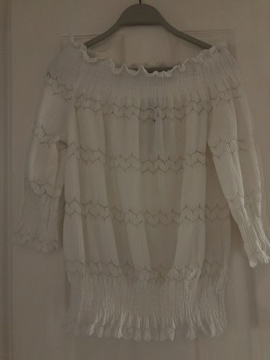 River Island White off shoulder Top BNWT