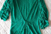 Green Cardigan Elegant lace pattern Size Small