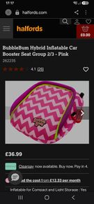 Travel inflatable booster seat by bubblebum