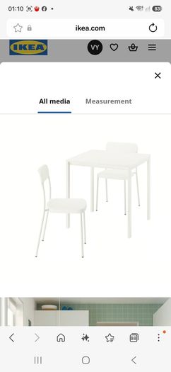 Table and chairs
