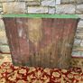 Large Antique Victorian Painted Pine Breakfront Bookshelf. Image 8