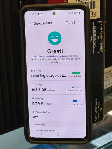 Samsung Galaxy A52S 5G 128GB Dual Sim Unlocked Black Android Phone with Cover