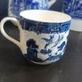Beautiful Antique Blue and White Willow Pattern Small Coffee Can Cup, English Made, Unknown Maker Image 4
