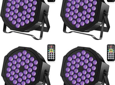 36 LEDs UV Par Lights DMX512 with Remote Control Stage DJ Light for Party, Bar, Stage, Christmas, Halloween, Wedding (FREE SHIPPING)