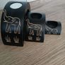 New Wooden 3 Pc Elephant Csndle Holders Image 3