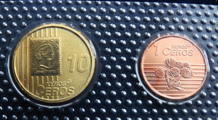 Falkland Islands Euro Probe Essai coins set 2008 euro Prototype Specimen