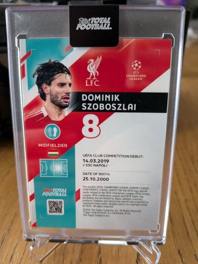Dominik Szobozlai Liverpool FC Topps Total Football/50